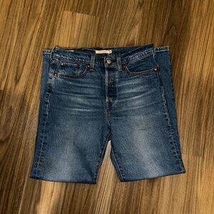 Levi Wedgie Straight Denims